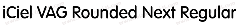 iCiel VAG Rounded Next Regular字体转换